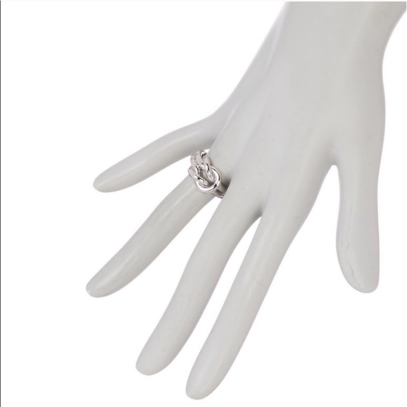 New Authentic GUCCI "Grande" Knot Sterling Ring - Picture 3 of 8